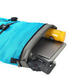 Eco Chic Eco Chic Recycled Canvas Rollup Backpack - Teal