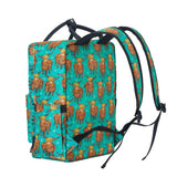 Eco Chic Eco Chic Recycled Canvas Top Handle Backpack - Highland Cow
