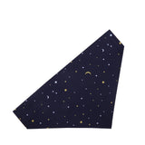 Eco Chic Eco Chic Recycled Dog Bandana - Stars and Moons Navy