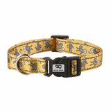Eco Chic Small Eco Chic Recycled Dog Collar - Monkeys Mustard