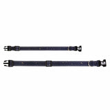 Eco Chic Eco Chic Recycled Dog Collar - Stars and Moons Navy