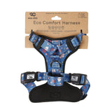 Eco Chic Small Eco Chic Recycled Dog Harness - Floral Navy