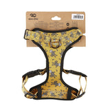 Eco Chic Eco Chic Recycled Dog Harness - Monkeys Mustard