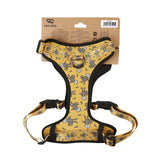 Eco Chic Eco Chic Recycled Dog Harness - Monkeys Mustard