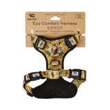 Eco Chic Small Eco Chic Recycled Dog Harness - Monkeys Mustard