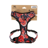 Eco Chic Eco Chic Recycled Dog Harness - Poppies Navy