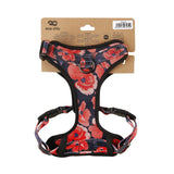 Eco Chic Eco Chic Recycled Dog Harness - Poppies Navy