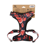 Eco Chic Eco Chic Recycled Dog Harness - Poppies Navy