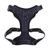 Eco Chic Eco Chic Recycled Dog Harness - Stars and Moons Navy