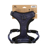 Eco Chic Eco Chic Recycled Dog Harness - Stars and Moons Navy
