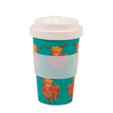 Eco Chic Eco Chic Recycled Travel Cup Highland Cow