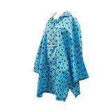 Eco Chic Eco Chic Blue Bees Waterproof Foldable Adult Poncho