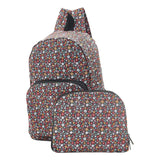 Eco Chic Eco Chic Lightweight Foldable Backpack Ditsy