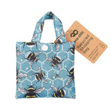 Eco Chic Eco Chic Lightweight Foldable Reusable Shopping Bag Bees