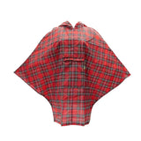 Eco Chic Eco Chic Red Tartan Waterproof Foldable Adult Poncho