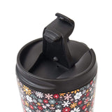 Eco Chic Eco Chic Thermal Coffee Cup Black Ditsy