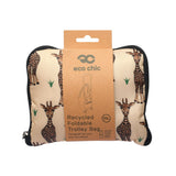 Eco Chic Eco Chic Collapsible Shopping Trolley Replacement Tote Bag - Giraffes