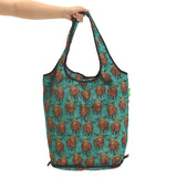 Eco Chic Retail Ltd Eco Chic Collapsible Shopping Trolley with Detachable Tote Bag - Highland Cow