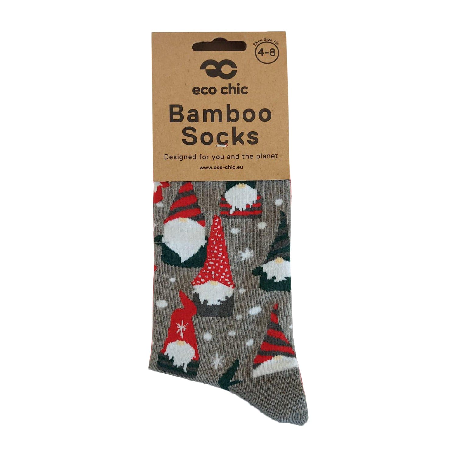 Eco Chic Eco Chic Eco-Friendly Bamboo Christmas Socks Gonks