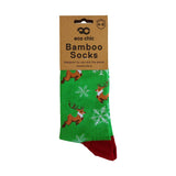 Eco Chic Eco Chic Eco-Friendly Bamboo Christmas Socks Reindeer