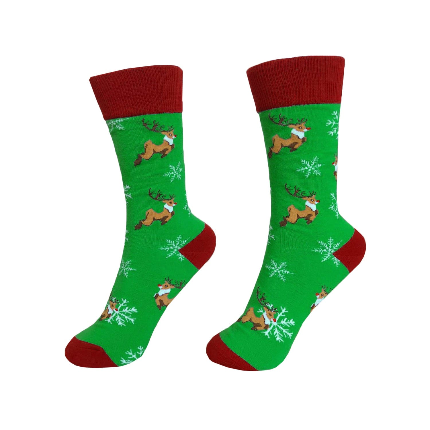 Eco Chic Eco Chic Eco-Friendly Bamboo Christmas Socks Reindeer