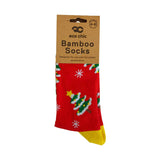 Eco Chic Eco Chic Eco-Friendly Bamboo Christmas Socks Xmas Tree
