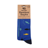 Eco Chic Navy Eco Chic Eco-Friendly Bamboo Socks Fishing