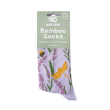 Eco Chic Eco Chic Eco-Friendly Bamboo Socks Lavender with Dragonfly