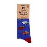 Eco Chic Blue Eco Chic Eco-Friendly Bamboo Socks Minicar