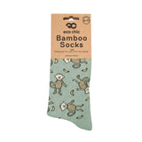 Eco Chic Green Eco Chic Eco-Friendly Bamboo Socks Monkeys