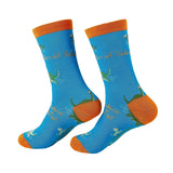 Eco Chic Blue Eco Chic Eco-Friendly Bamboo Socks Nessie
