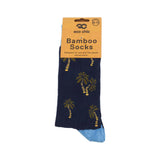 Eco Chic Eco Chic Eco-Friendly Bamboo Socks Palm Tree