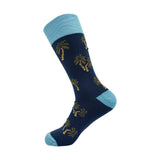 Eco Chic Navy Eco Chic Eco-Friendly Bamboo Socks Palm Tree