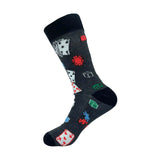 Eco Chic Grey Eco Chic Eco-Friendly Bamboo Socks Poker and Dice