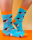 Eco Chic Eco Chic Eco-Friendly Bamboo Socks Puffins