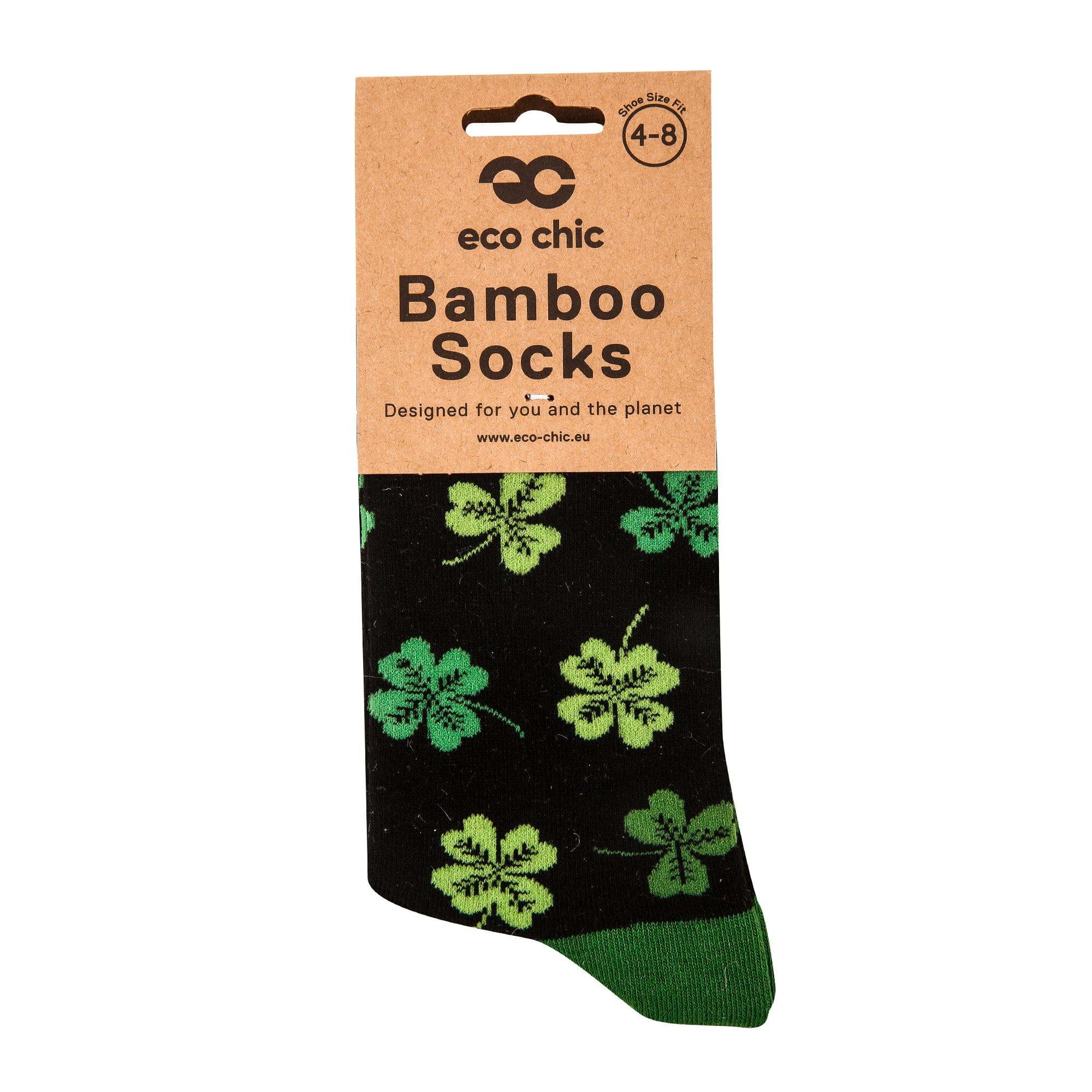 Eco Chic Eco Chic Eco-Friendly Bamboo Socks Shamrock