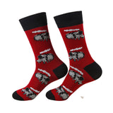 Eco Chic Red Eco Chic Eco-Friendly Bamboo Socks Steam Train