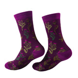 Eco Chic Purple Eco Chic Eco-Friendly Bamboo Socks Thistle