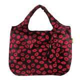 Eco Chic Eco Chic Foldable Reusable Large Shopping Bag Kiss