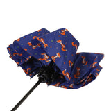 Eco Chic Eco Chic Folding Automatic Umbrella Foxes