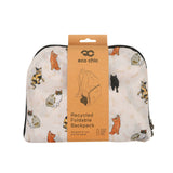Eco Chic Eco Chic Lightweight Foldable Backpack Beloved Cats