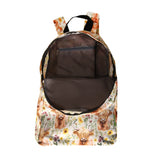 Eco Chic Eco Chic Lightweight Foldable Backpack Floral Highland Cow