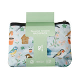 Eco Chic Eco Chic Lightweight Foldable Backpack Garden Birds