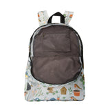 Eco Chic Eco Chic Lightweight Foldable Backpack Garden Birds