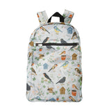Eco Chic Eco Chic Lightweight Foldable Backpack Garden Birds