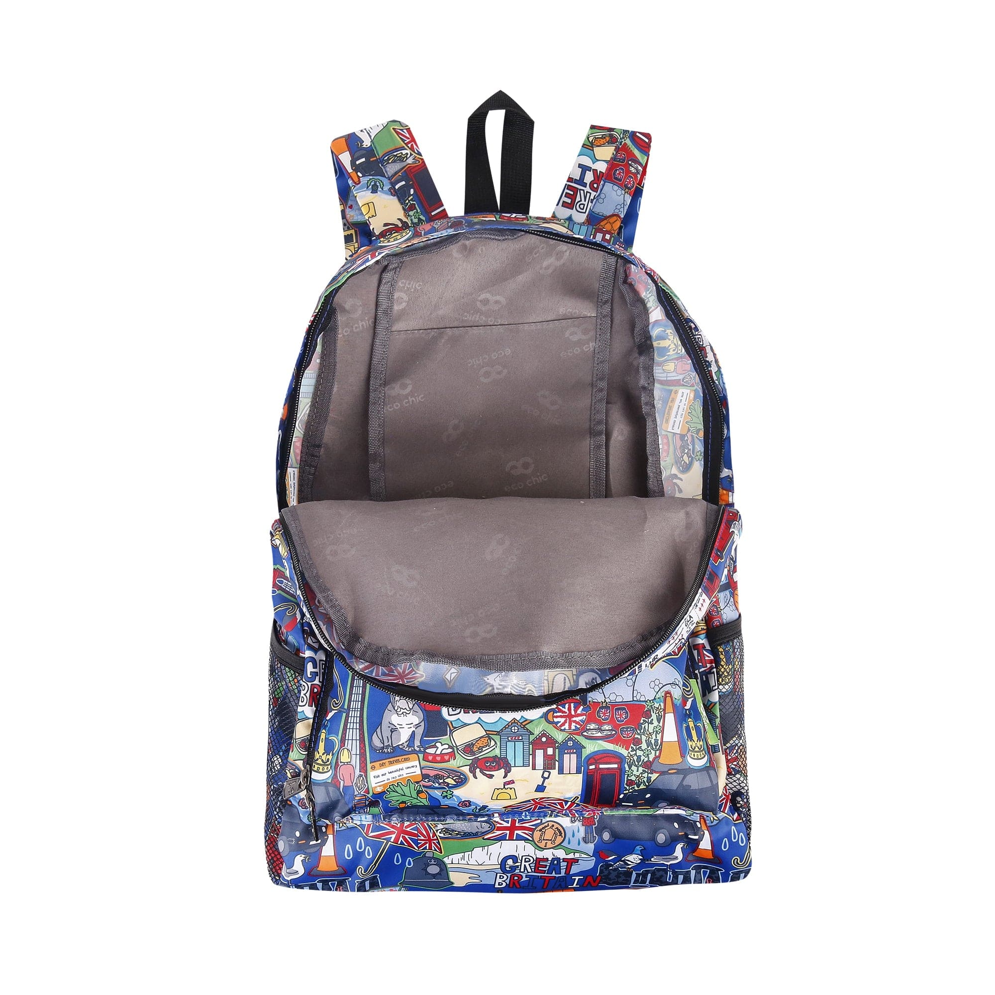 Eco Chic Eco Chic Lightweight Foldable Backpack Great Britain