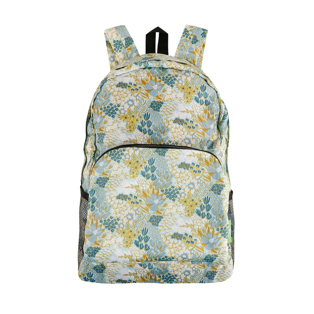 Eco Chic Lightweight Foldable Backpack Mixed Flowers β Eco Chic Retail Ltd