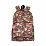Eco Chic Red Eco Chic Lightweight Foldable Backpack Mixed Flowers