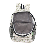 Eco Chic Beige Eco Chic Lightweight Foldable Backpack Palm Tree