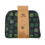 Eco Chic Eco Chic Lightweight Foldable Backpack Shamrock